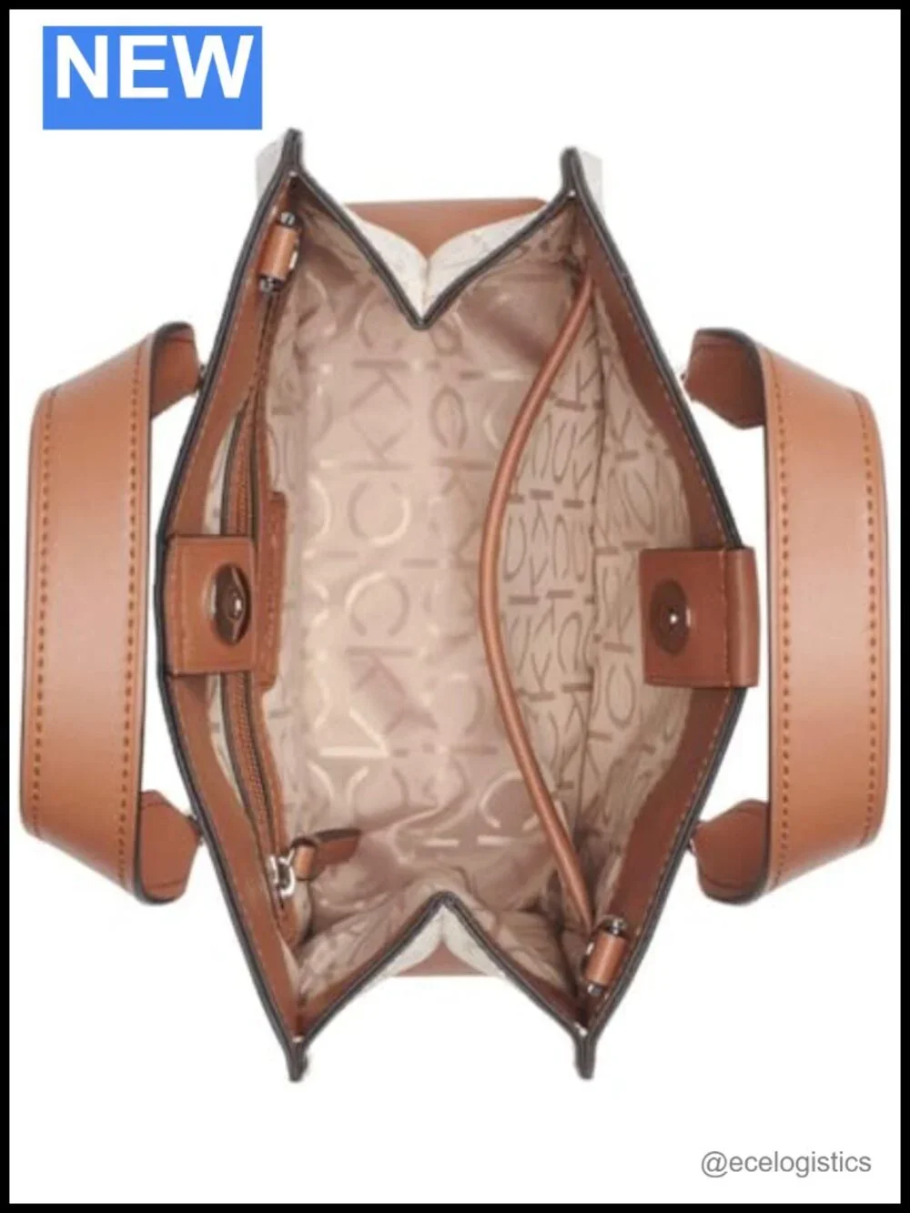 Calvin Klein Audrey Mini Crossbody Bag Embossed Vinyl Handbag